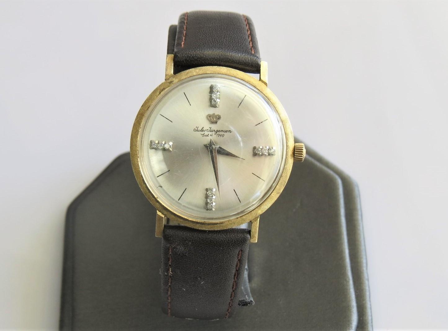 Vintage Gold and Diamond Jules Jurgensen Watch