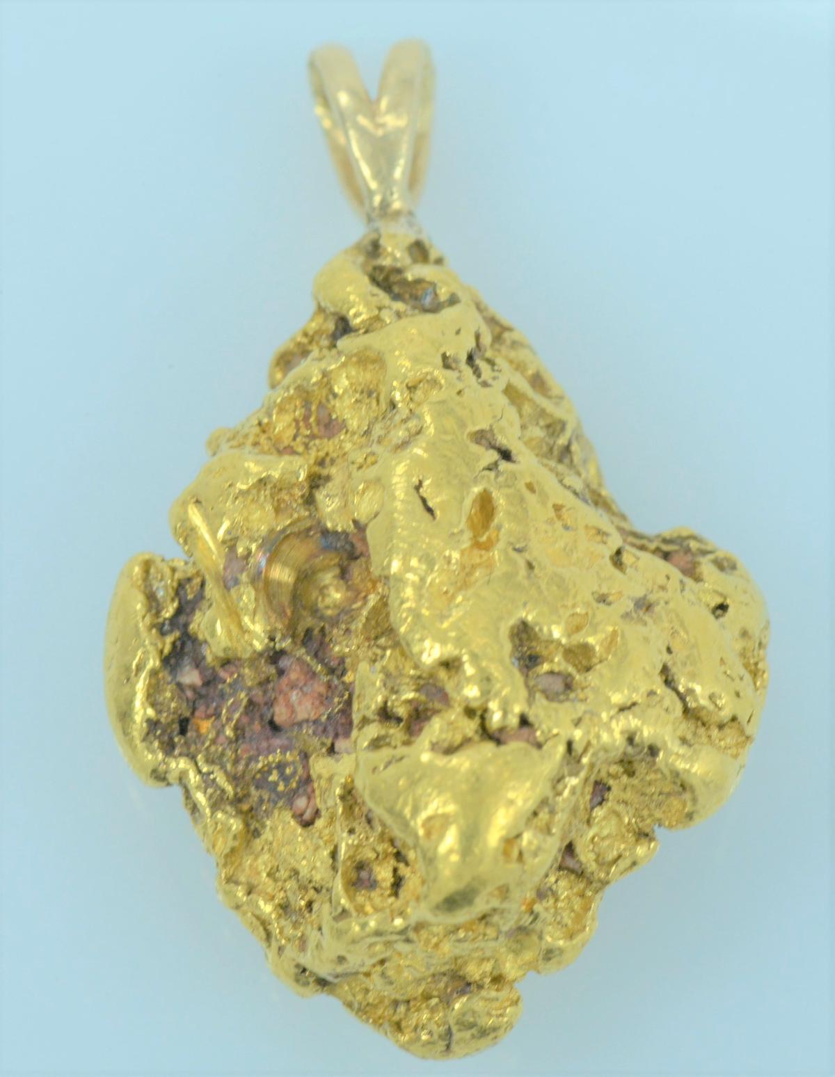 Gold Nugget Pendant