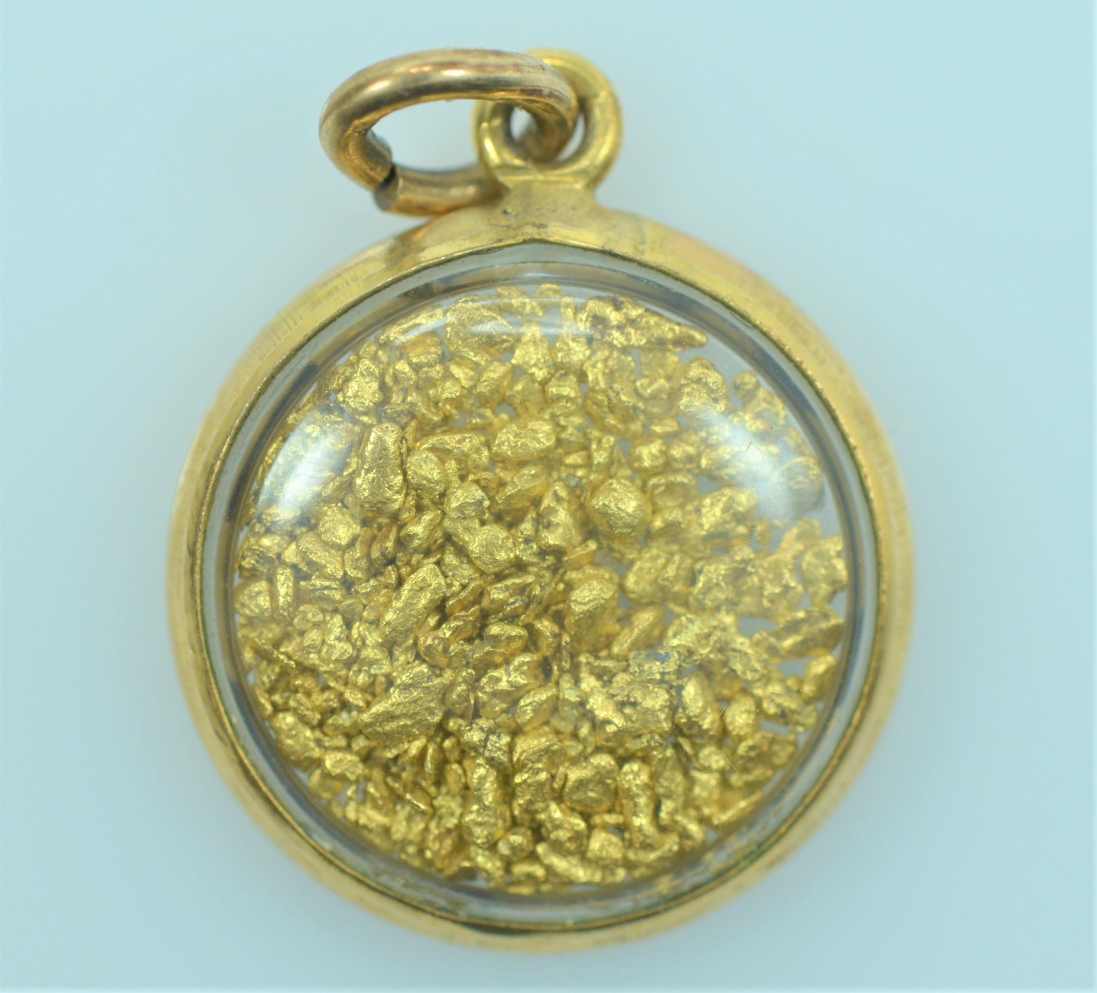 Gold Nugget Pendant