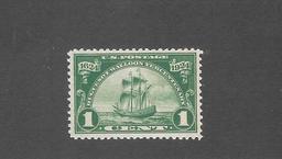 US 614 Stamp One Cent Huguenot OGNH XFS