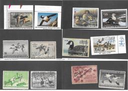 39 US Duck Stamps Inc WA and CA State Stamps