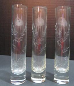 Lot of 3 Bud vases