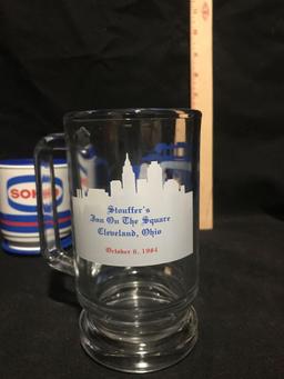 SOHIO Collectible Glass And Cup