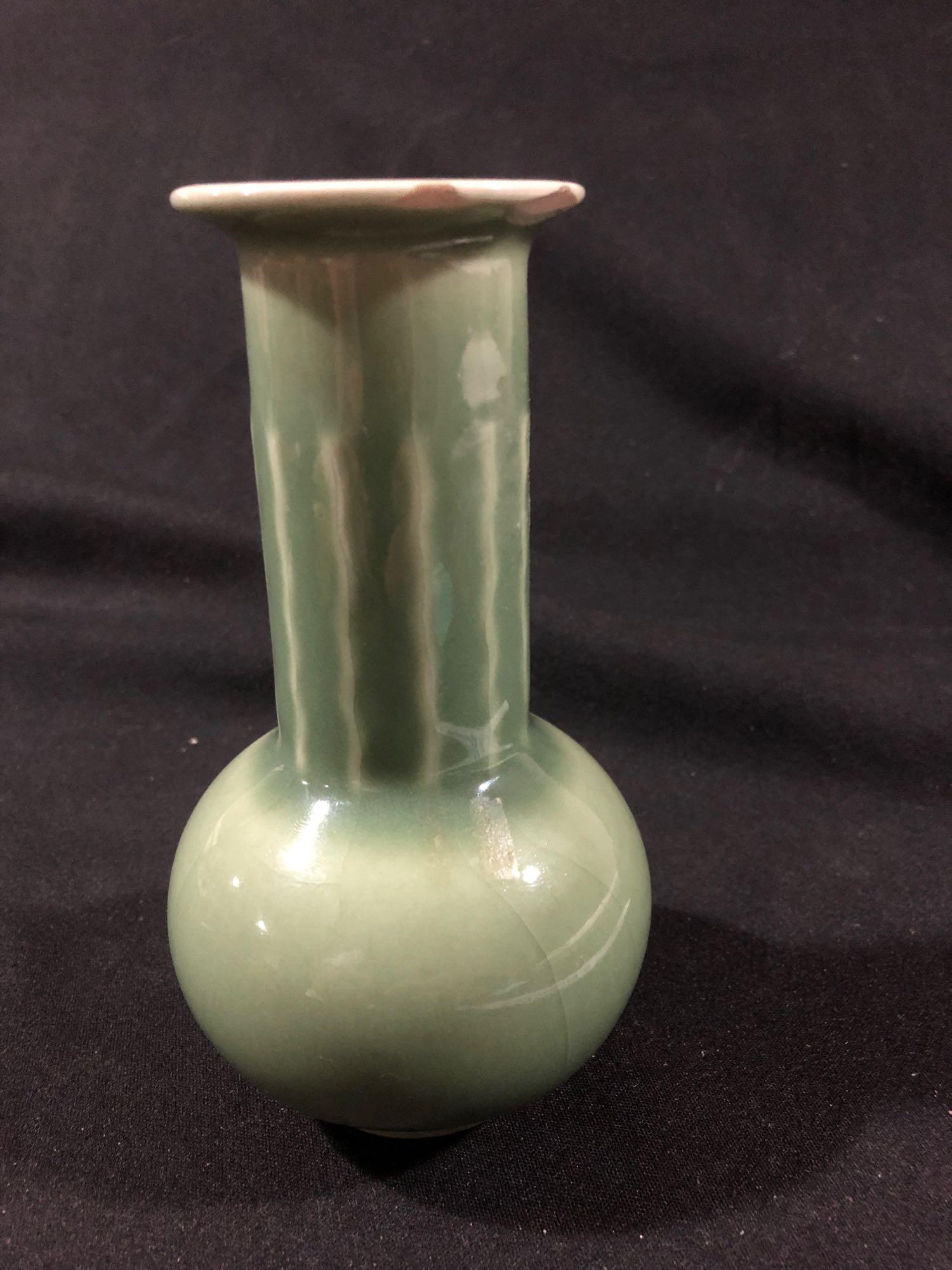 Green Rookwood Vase