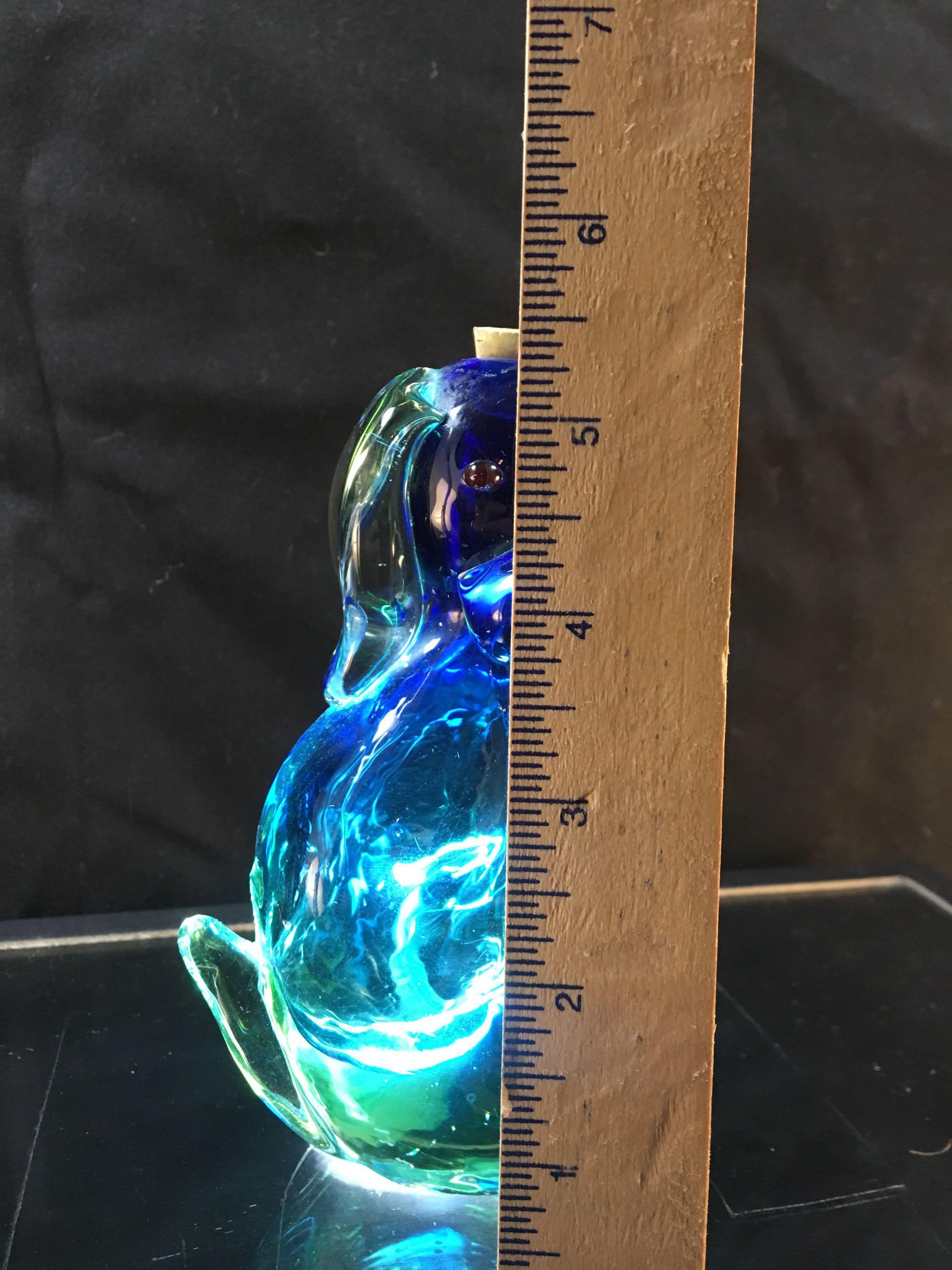 Art Glass Dog Flask/Decanter