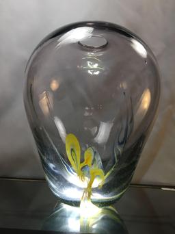 Baker O Brien Art Glass Vase