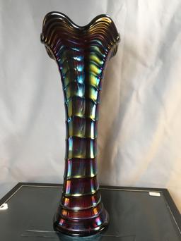 Beautiful Vintage Carnival Glass Vase