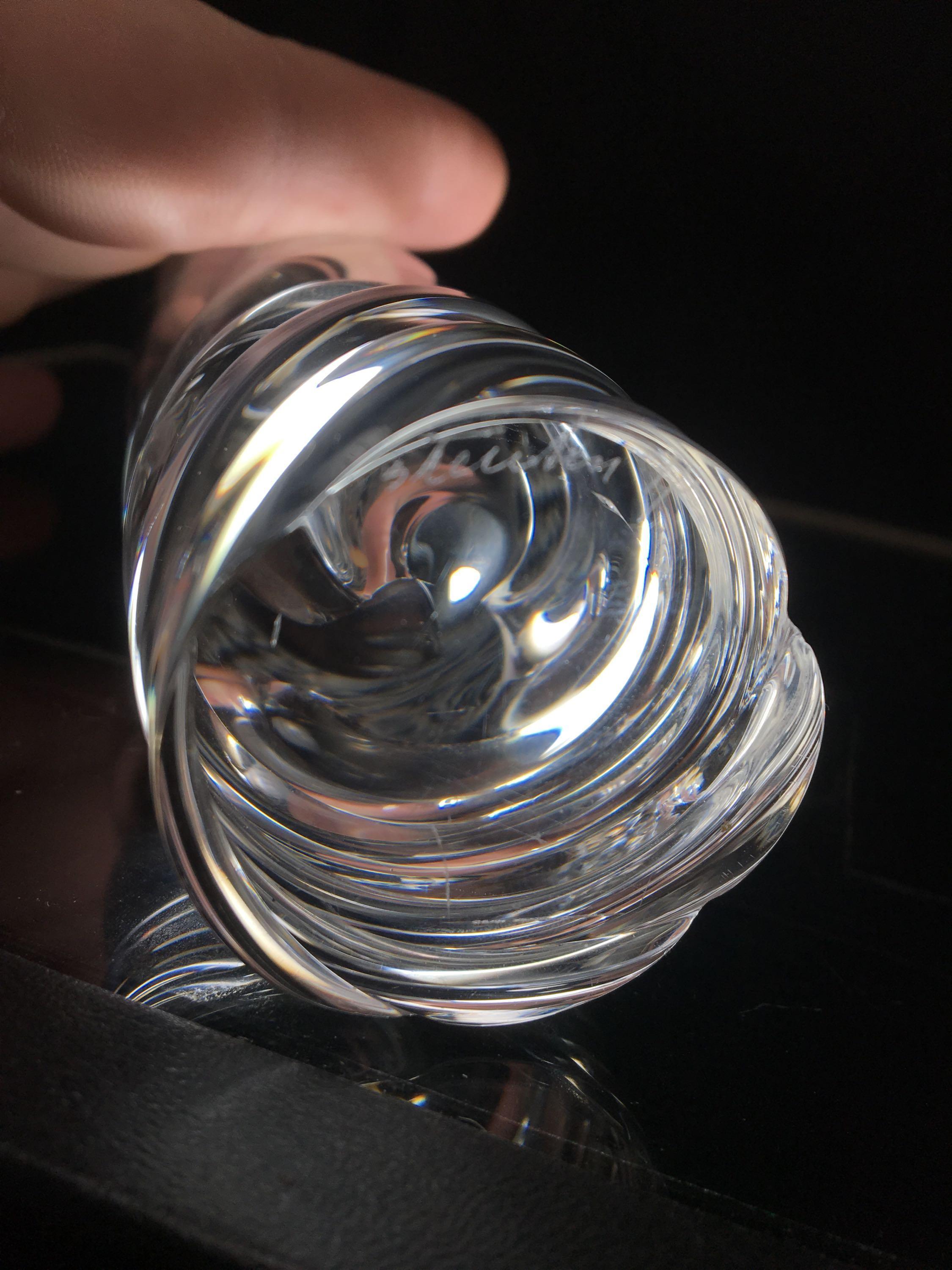 Steuben Hand Blown Bud Vase