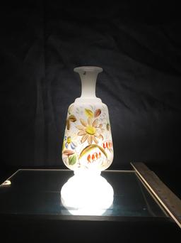 Hand Blown Hand Painted Vase