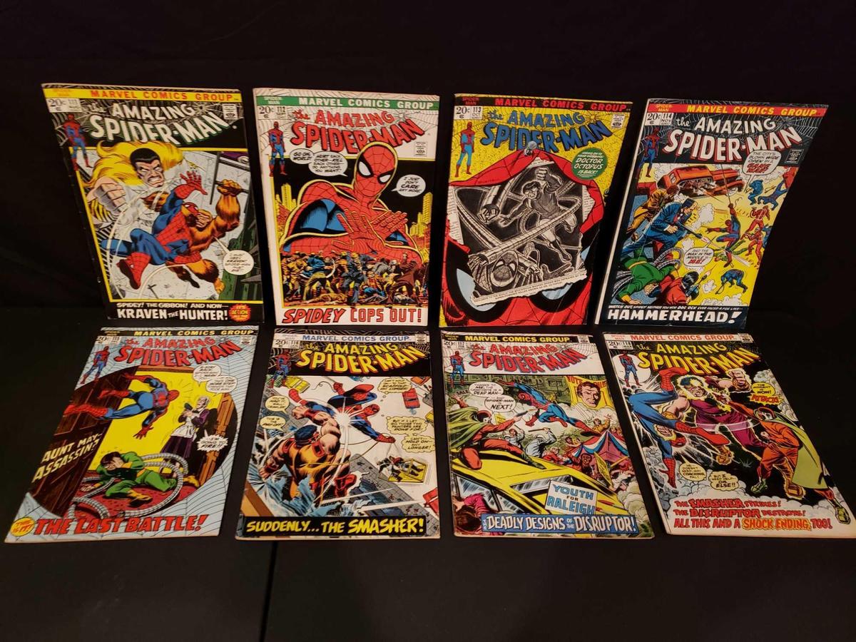 Marvel Bronze Age Comics AMAZING SPIDER-MAN 111-118