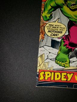 Marvel Bronze Age Comics AMAZING SPIDER-MAN 119 120 Spidey vs Hulk