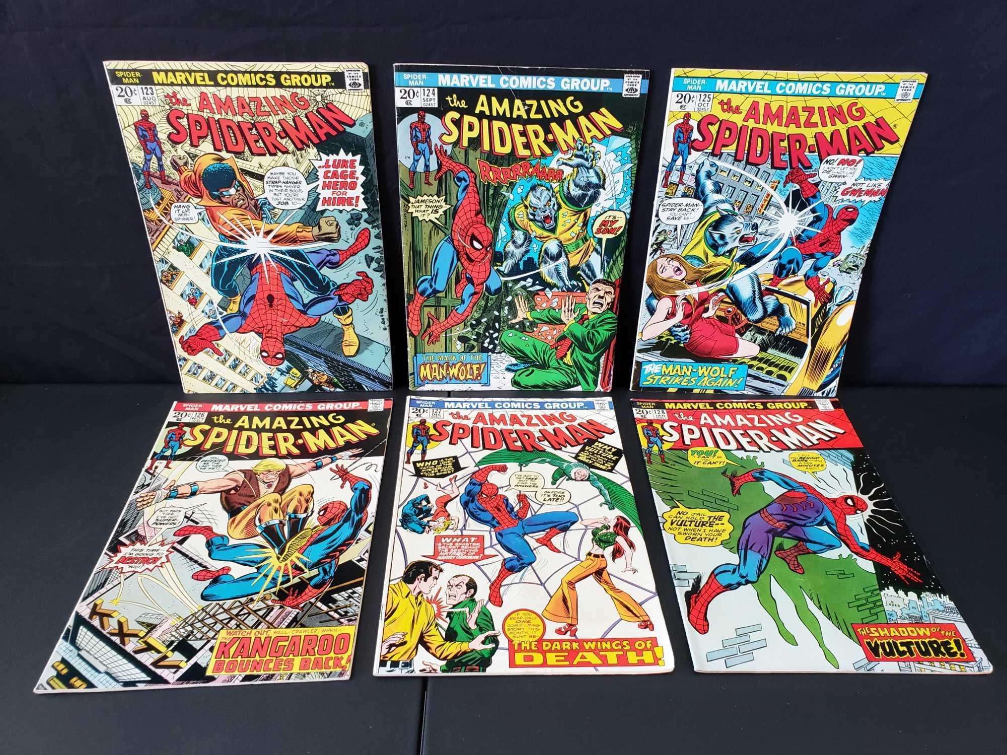 Marvel Bronze Age Comics AMAZING SPIDER-MAN 123-128