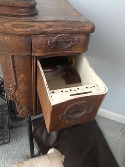 Antique Sewing Machine Cabinet