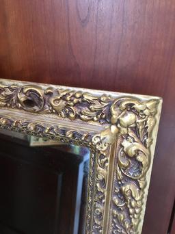 Elaborate Gold Framed Mirror