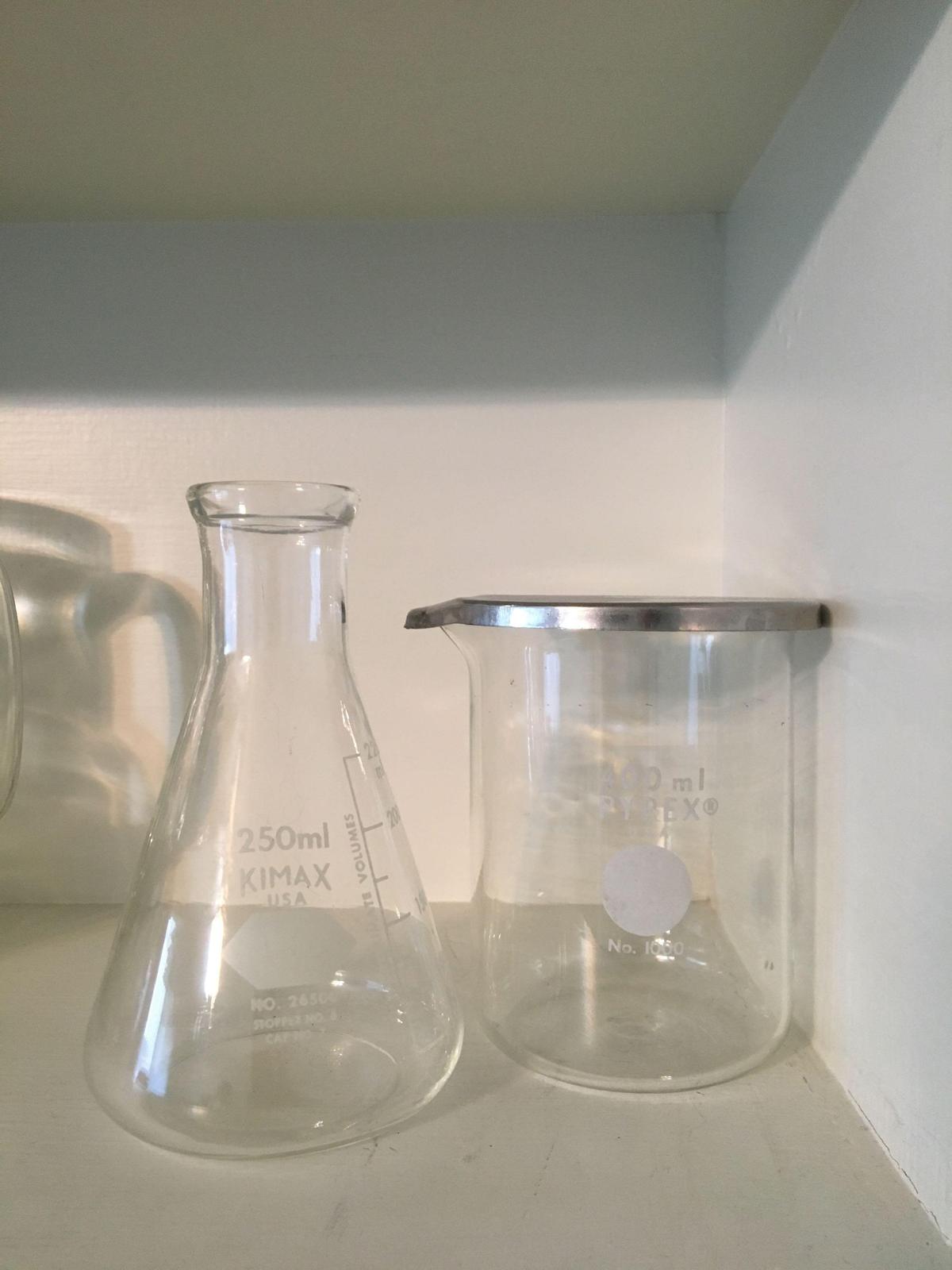 Pair Pyrex Beakers