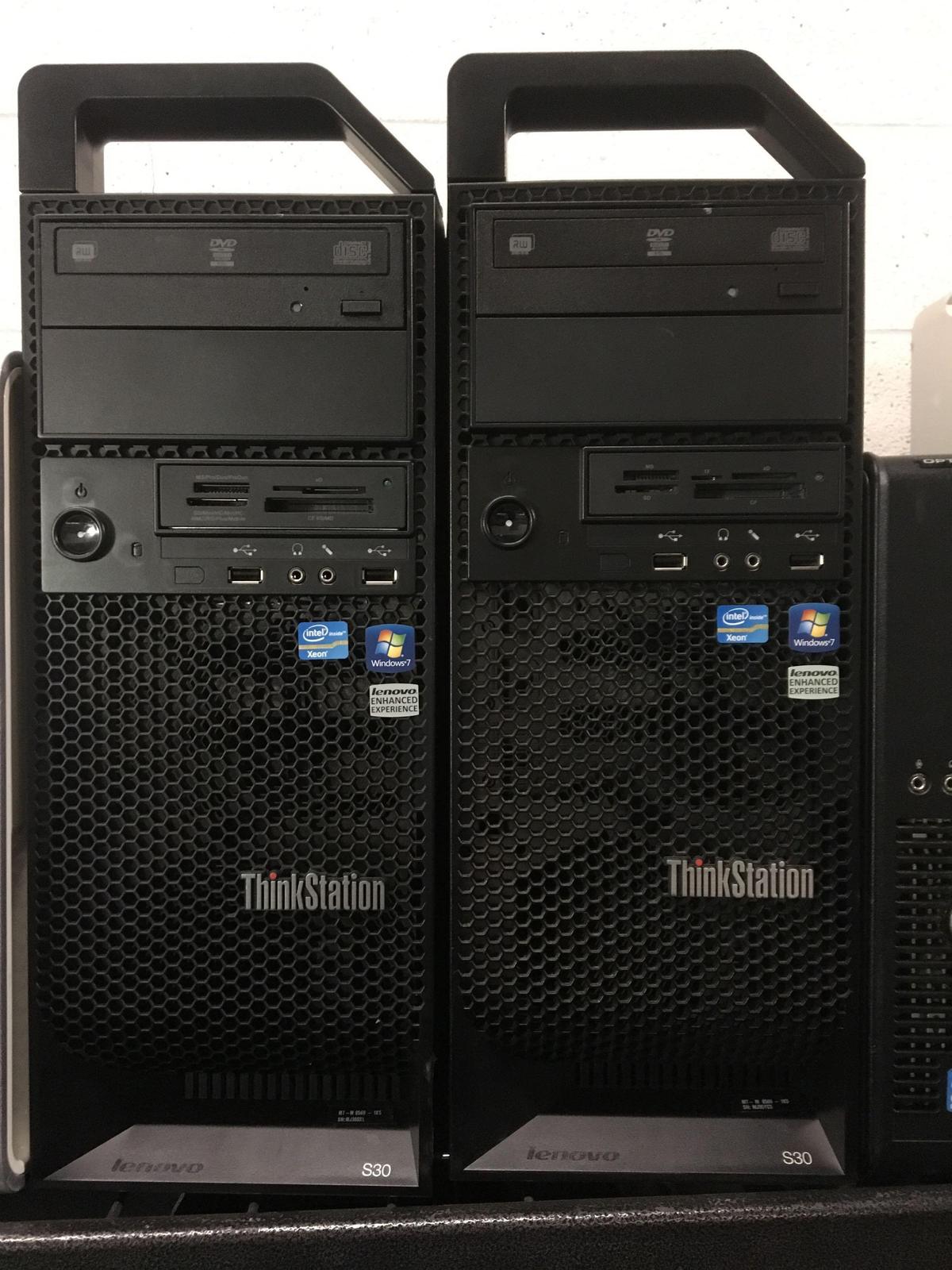 Eight Assorted Dell/HP Computer Towers