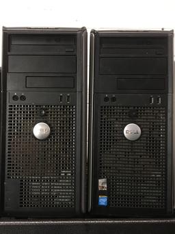 Eight Assorted Dell/HP Computer Towers
