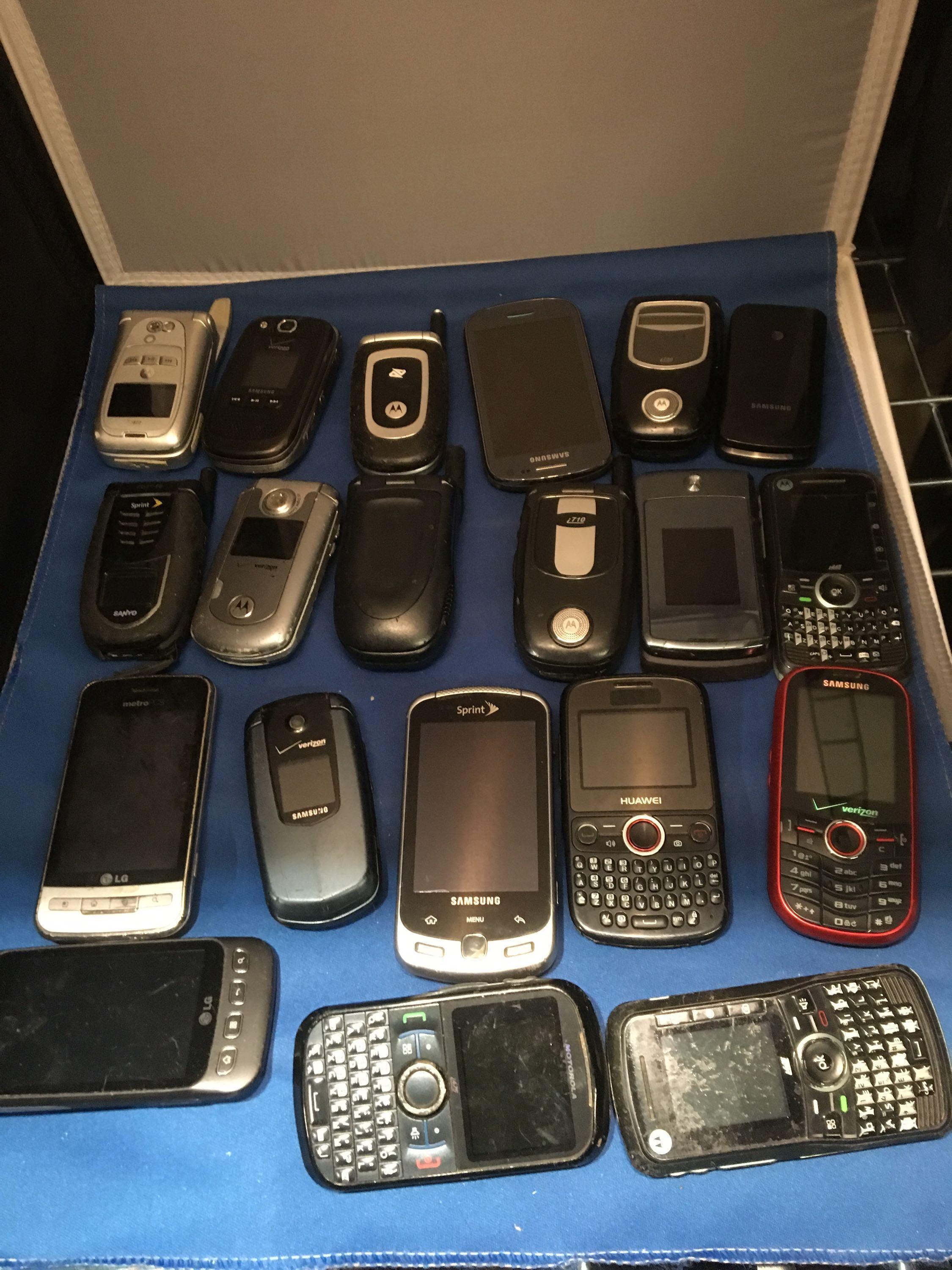 42 Mixed Bulk Purchased Cell Phones