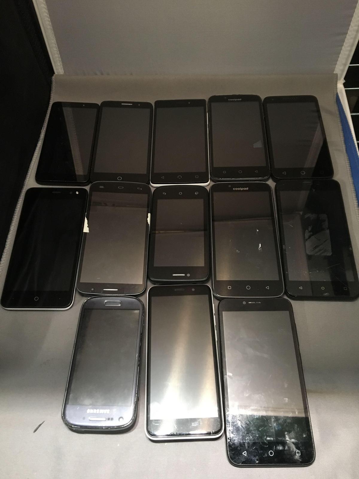 13 Mixed Bulk Purchased Cell Phones