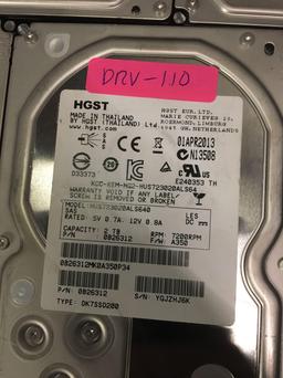 Five HGST 2TB Capacity Hard Drives