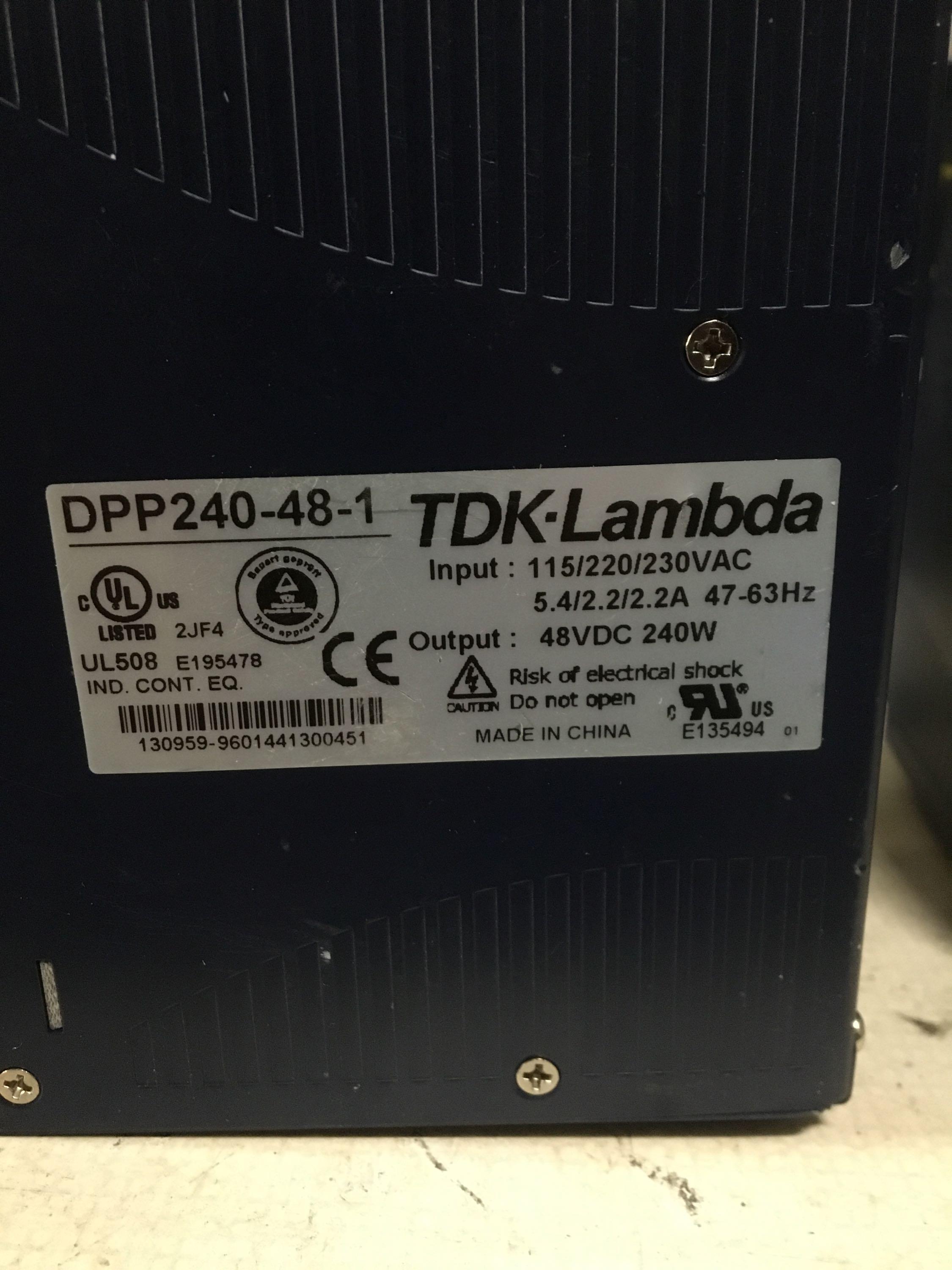 Four TKD-Lambda Power Supply 48 VDC 5A