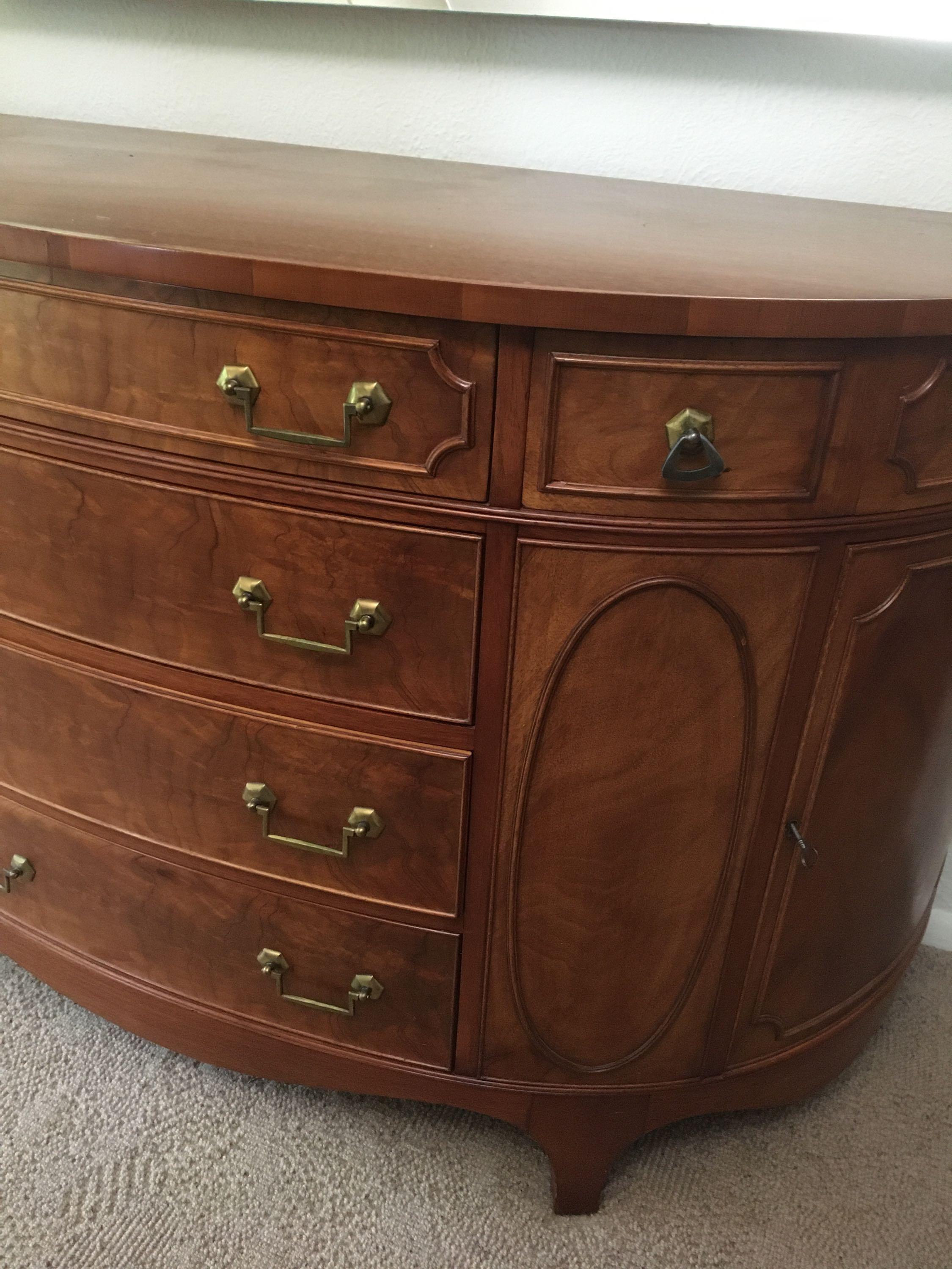 Mid Century Modern Morganton Mahogany Hutch