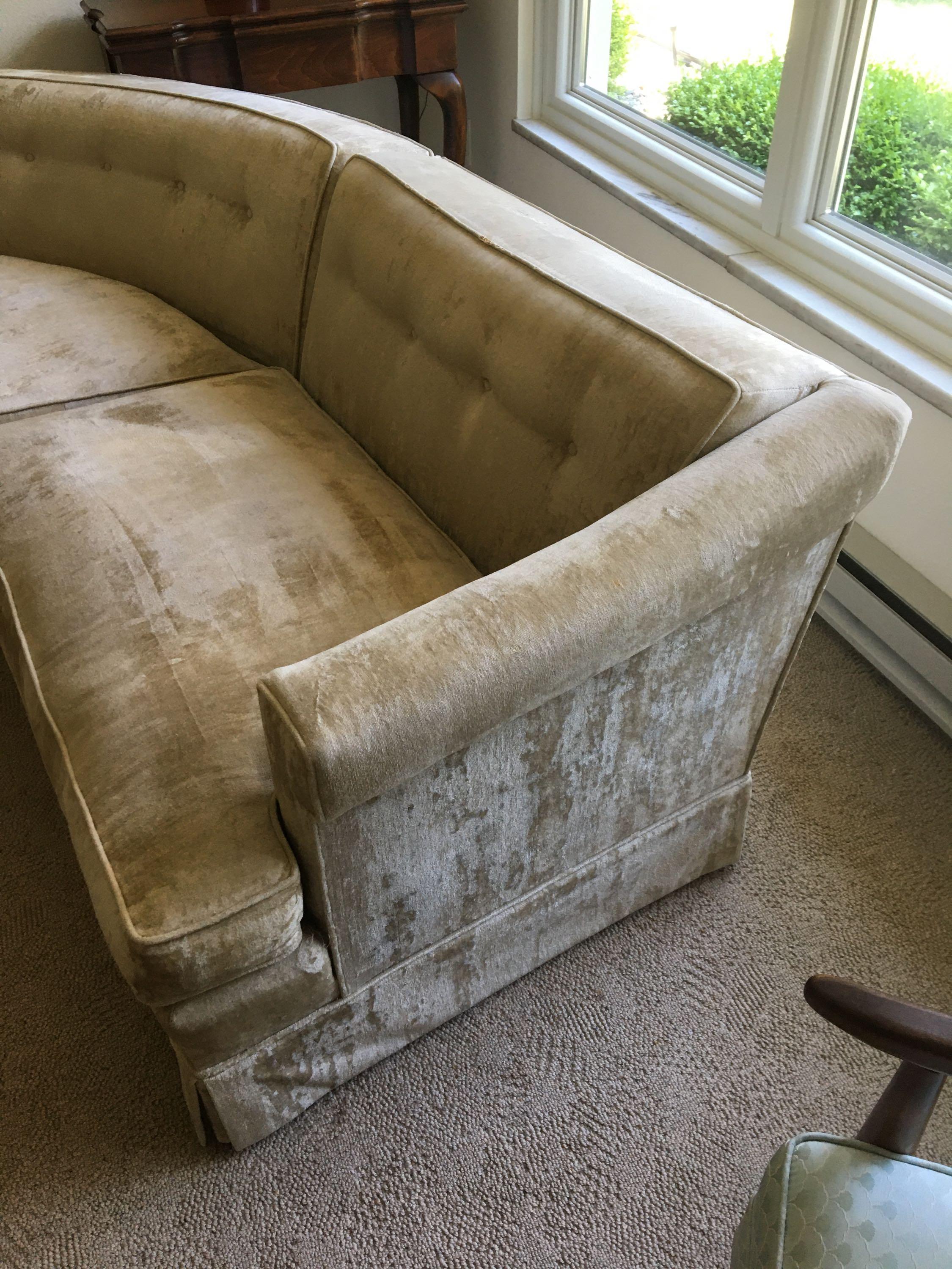 Mid Century Modern Half Moon Couch