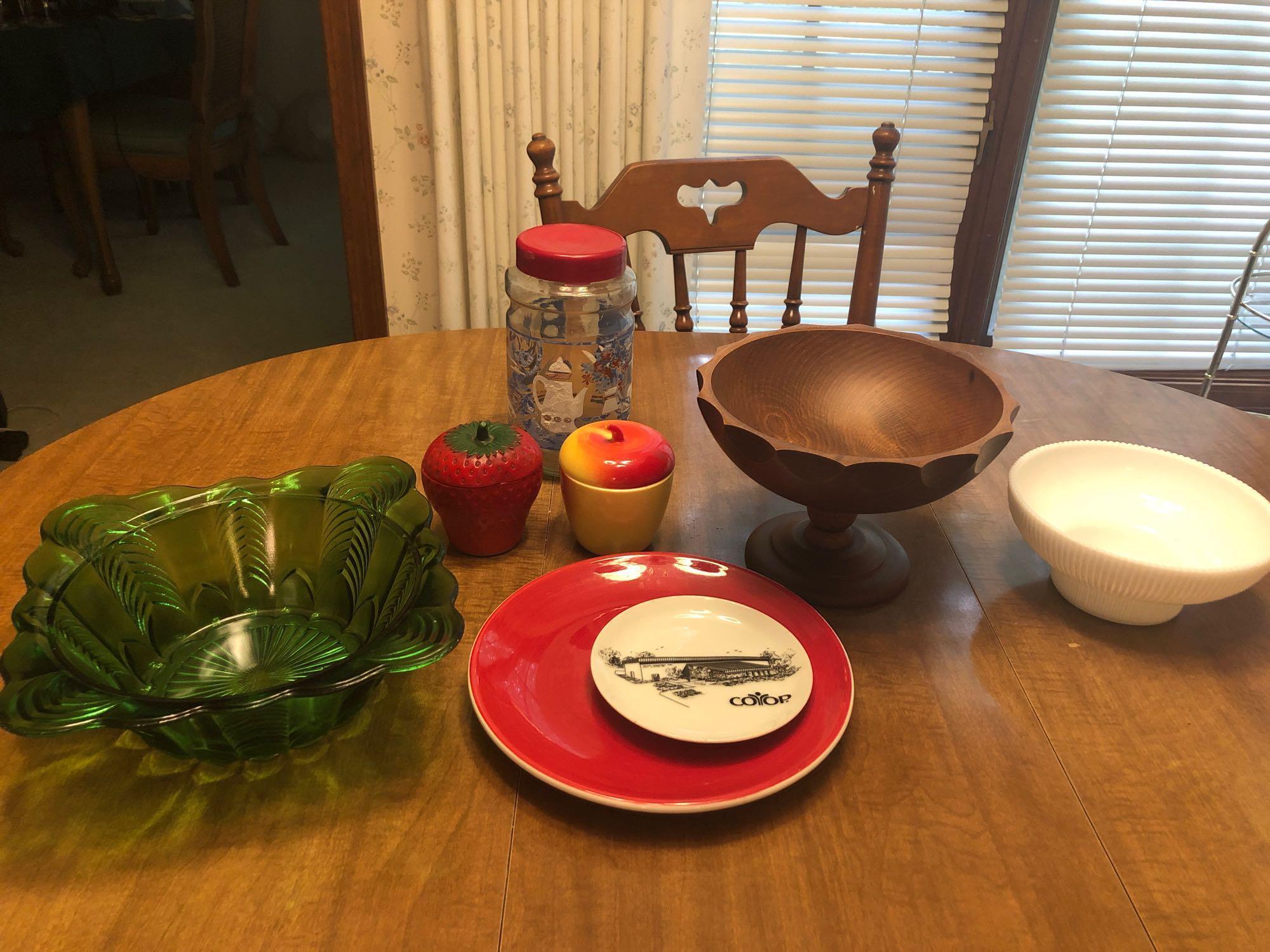 Various Bowls Containers And Glassware