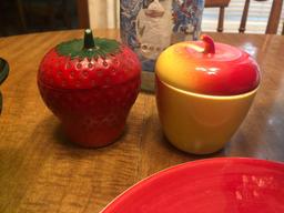 Various Bowls Containers And Glassware