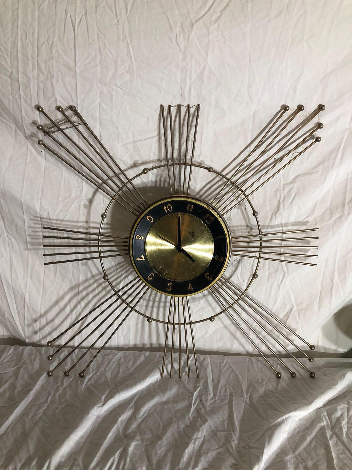 Mid Century Modern Wall Clock