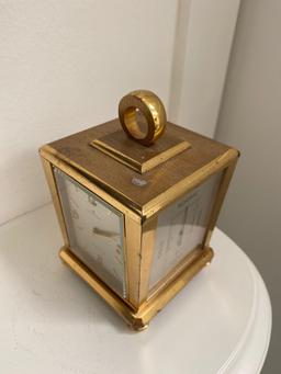 Classic Hamilton Brass Bass Clock/Barometer