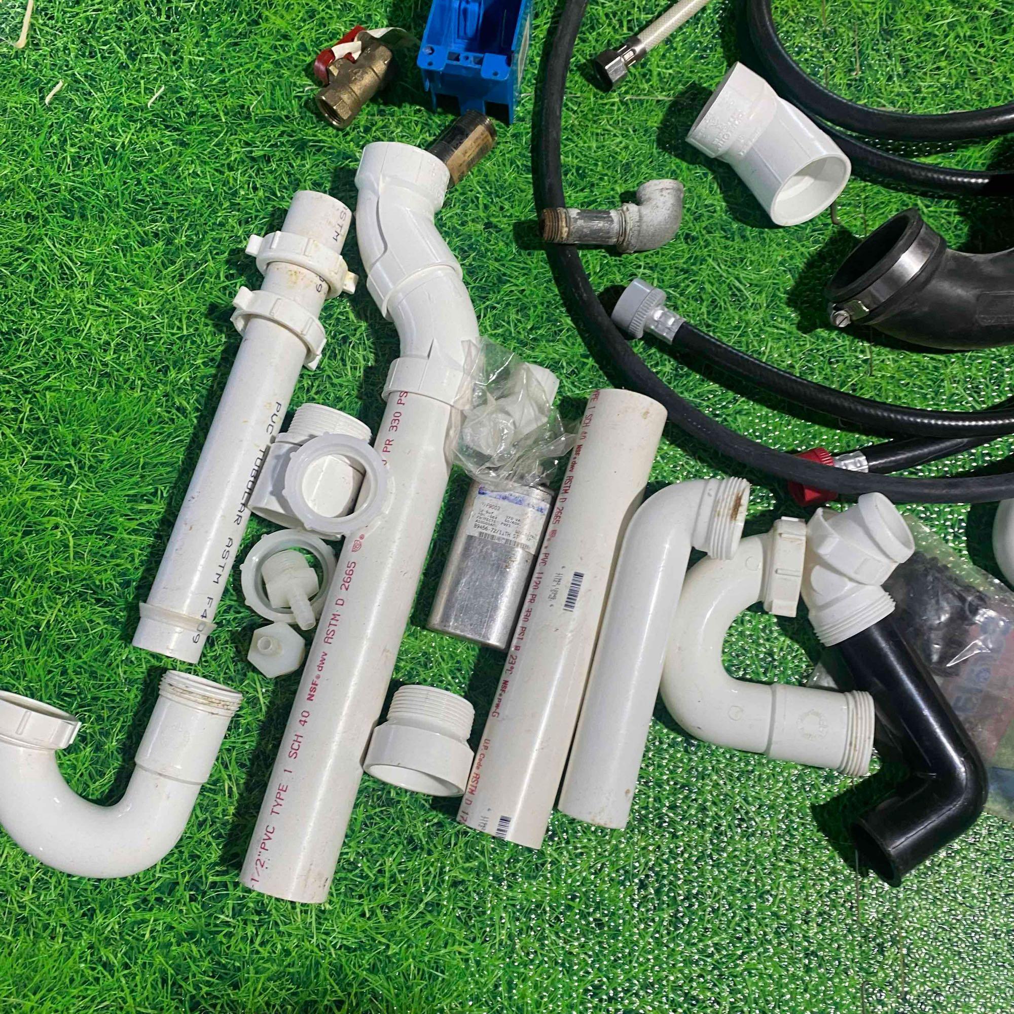pvc pipes, faucets and hoses