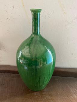 Large Green Decorative Vase