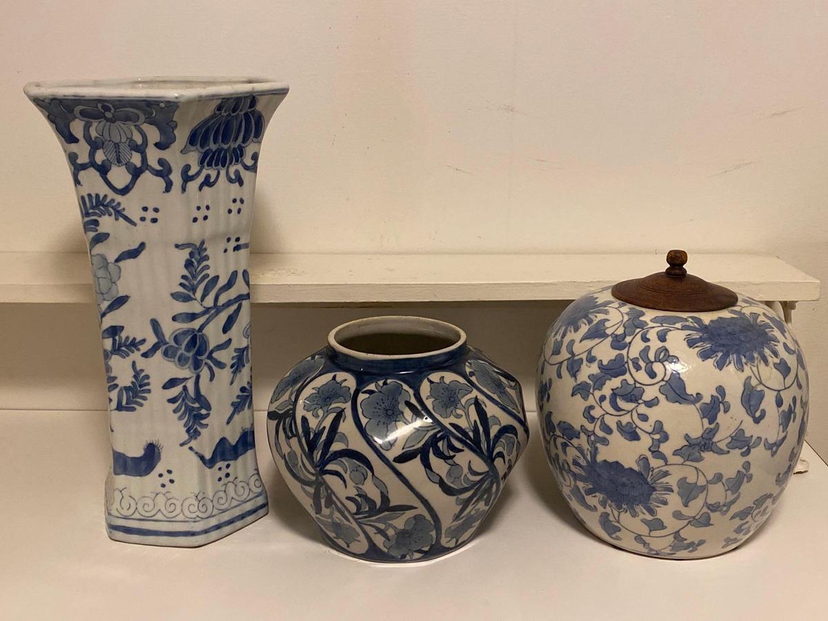 Three Decorative Ceramic Vases