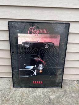Framed elegante Cobra poster