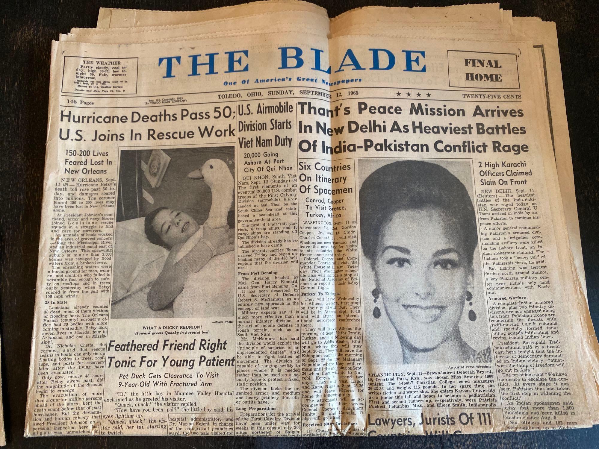 1963 Toledo Blade Ephemera