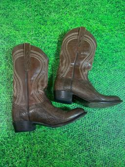 vacari leather snake cowboy boots