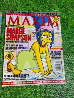 special edition Maxim magazine marge simpson and paris hilton