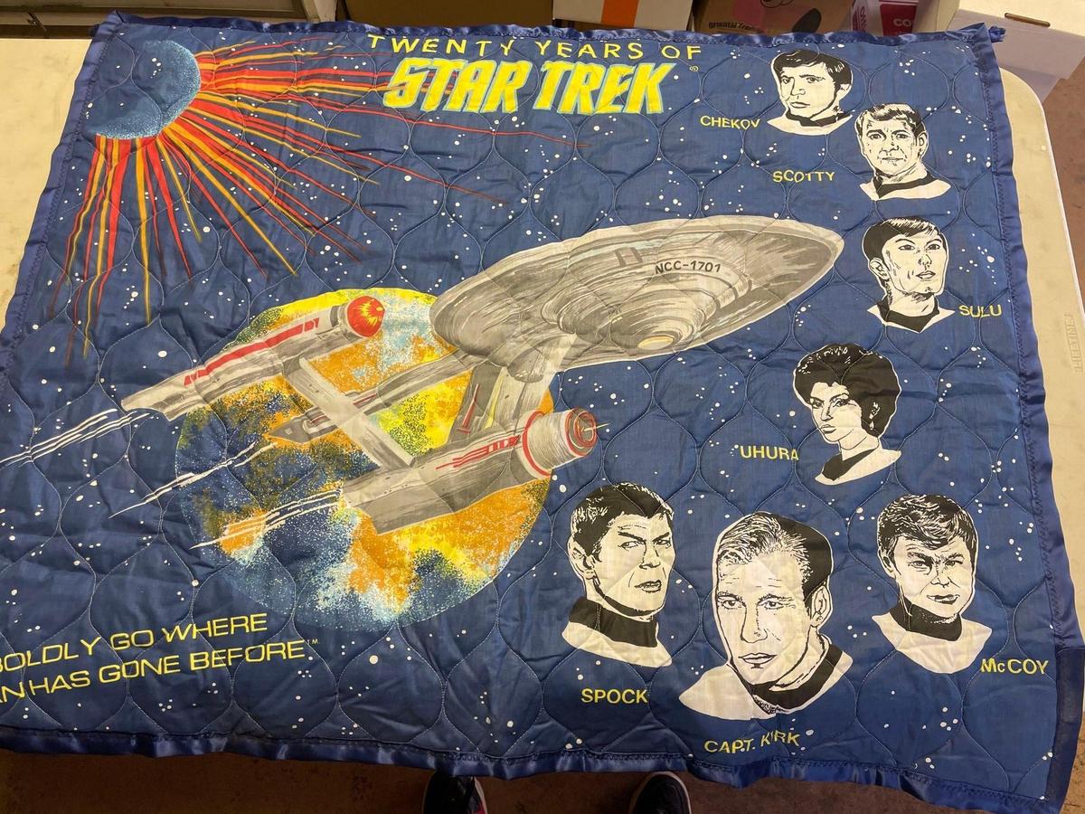 Vintage Star Trek Banner/ Blanket