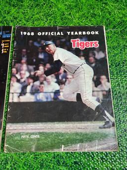 1966 and 1968 Detroit Tigers yearbooks