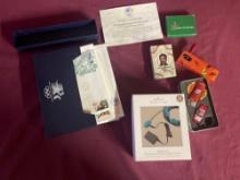 1984 Olympics First Day Covers Stamps, Vintage Halloween toy, Zippo Greenskeeper and Misc