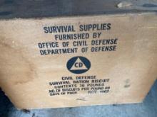 Survival Supplies Civil Defense Survival Rations Never Opened