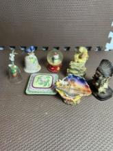 miscellaneous vintage lot of figures and bells