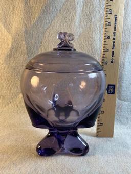 Classic Purple Viking Glass Candy Dish