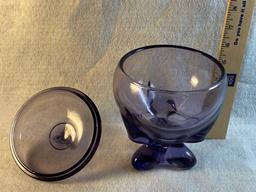 Classic Purple Viking Glass Candy Dish