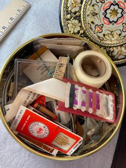 Vtg Sewing Supplies and Boxes