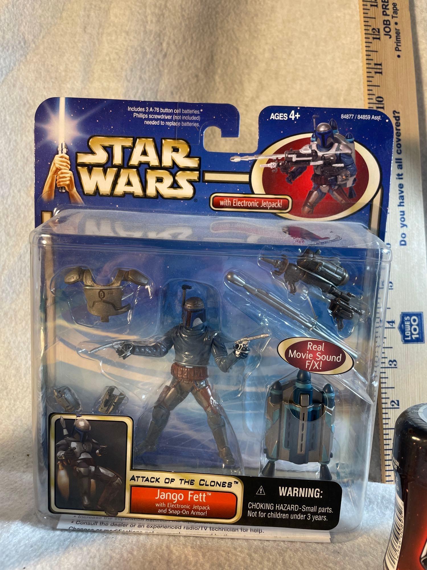 Star Wars BoBa Fett Action Figure NIB and Misc Star Wars Collectibles