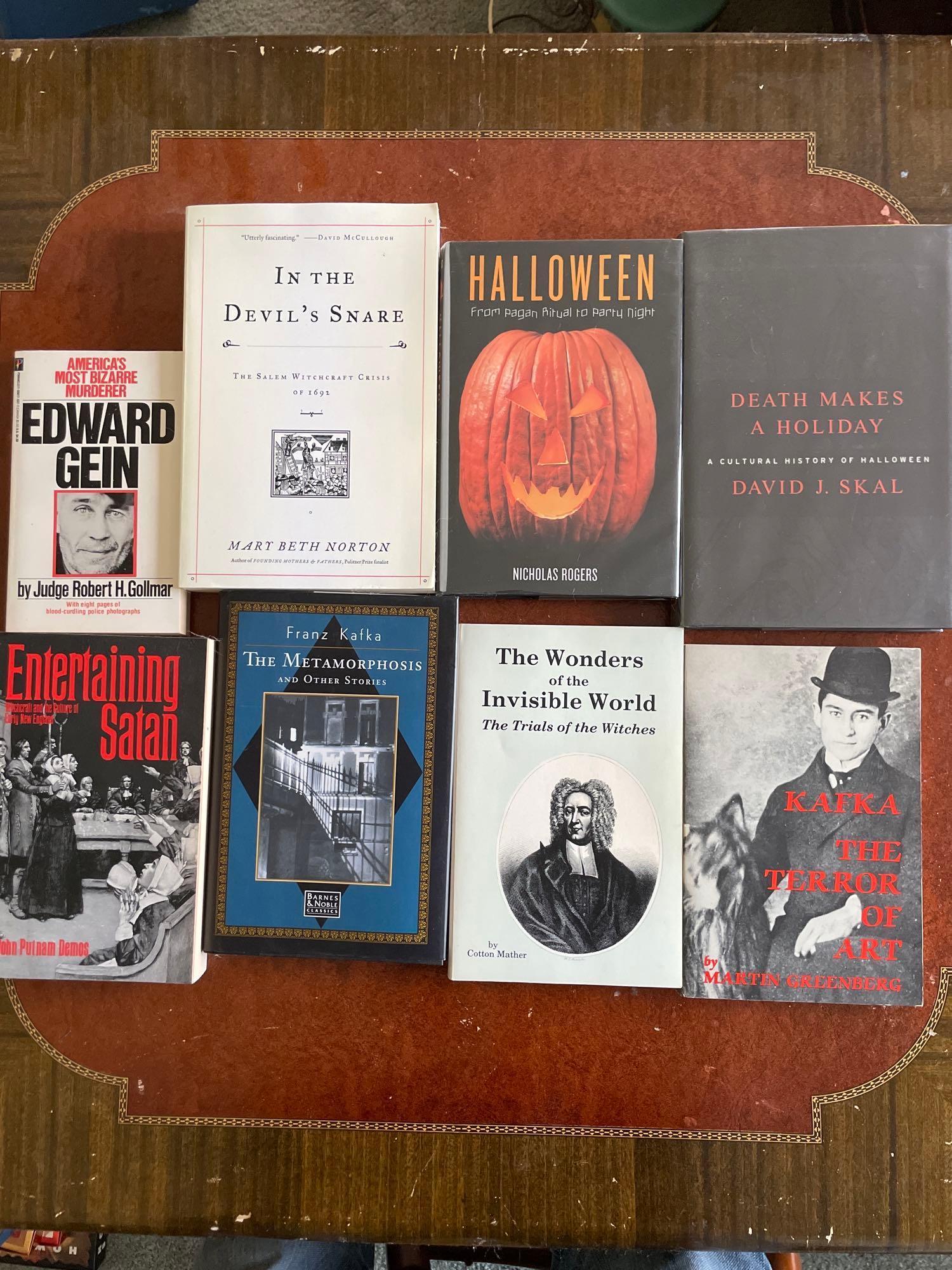 Satanic, Witchcraft, Halloween, and Murder Books (8)