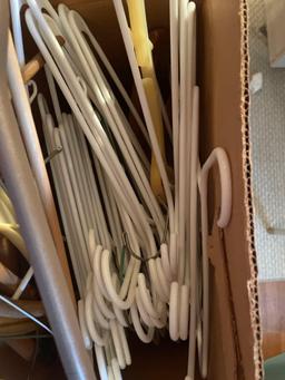 Box of New Plastic Hangers