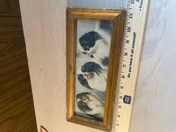 Antique Japanese Chin Dog Painting